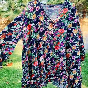 PLUS SIZE SMOCK DRESS